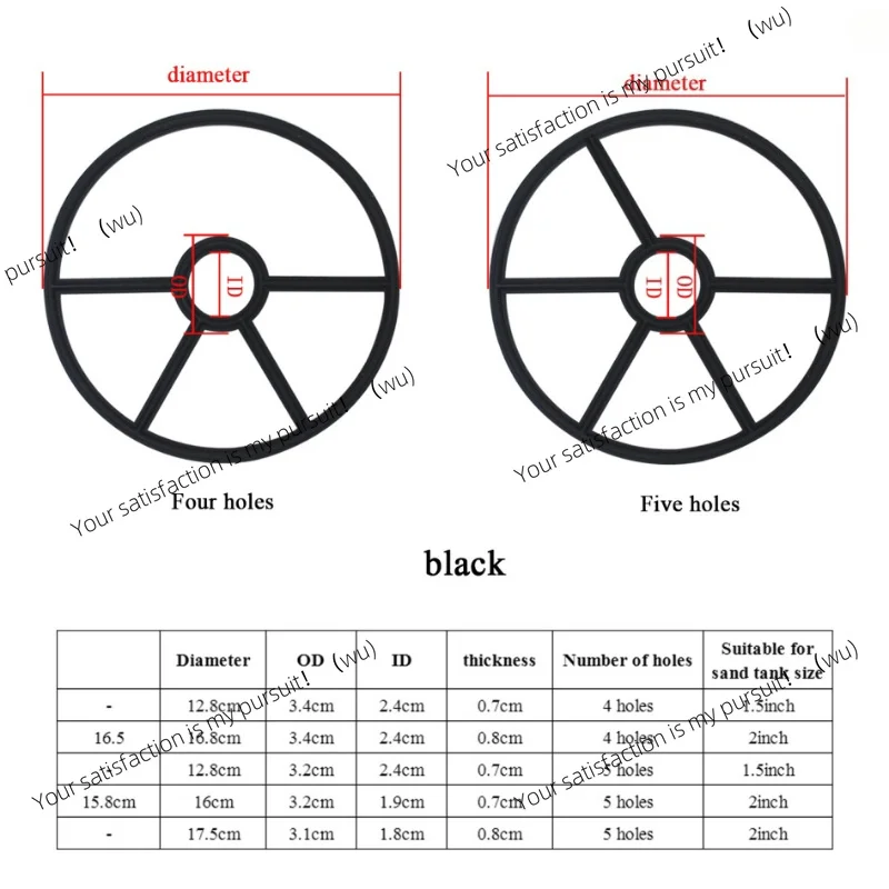 2pcs1.5/2 inch, Gasket Replacement Accessory for Sand Filter Multi-port Sand Filter Valve, Pool Spa Spider Gasket, 12.8-17 mm OD