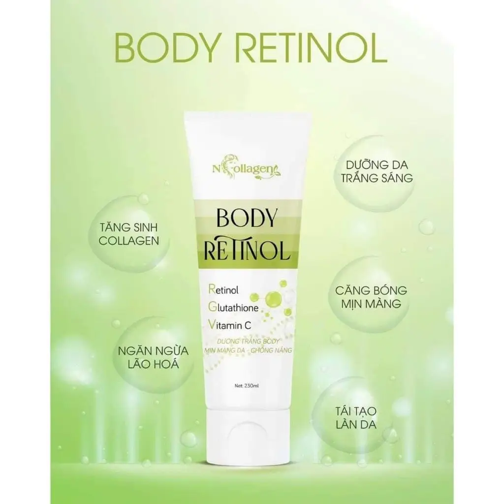 Vietnamese BODY REINOL Vitamin C Whitening Duo: Aufhellende Körperlotion und Duschgel für strahlende Haut