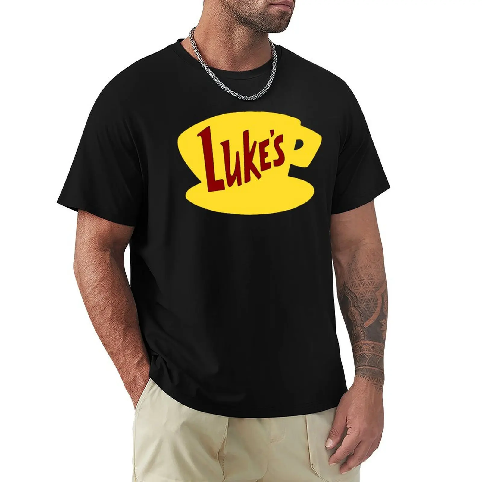 Lukes Diner T-Shirt Aesthetic clothing boys animal print heavy weight t shirts for men