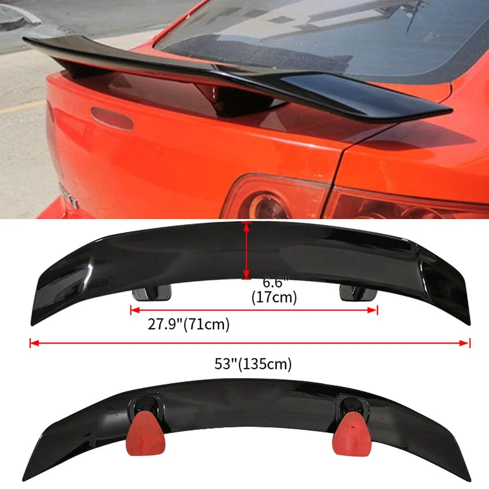 For Universal Spoiler Accessories Refit Toyota Avalon VW BMW BENZ Corolla Mazda 3 Kia Sedan ABS CAR Trunk Rear Lip Wing Tail FIN