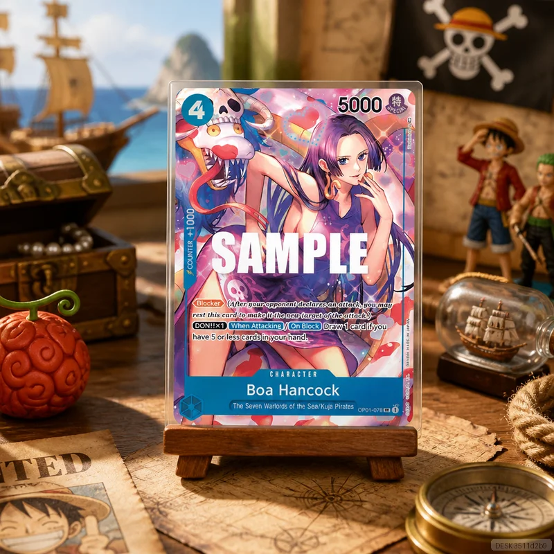 Boa Hancock OP01-078 en DIY OPCG Collection Cards Self Made Single Card Classic Game Anime Card Gift Toy 5PCS 10PCS Set