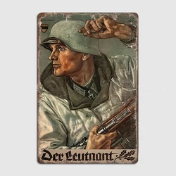 Der Leutnant The Lieutenant Ww2 Metal Sign Mural Painting Cinema Living Room Cinema Funny Tin Sign Poster
