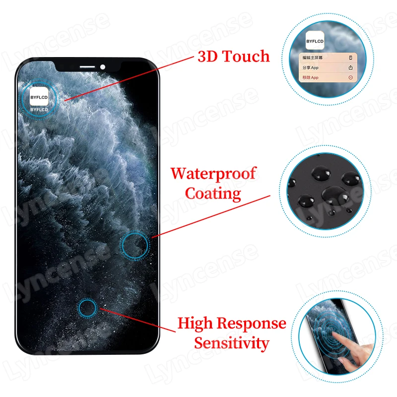 NEW AAA+ Quality OLED For iPhone 11 Pro LCD Display Screen Replacement For iPhone 11 Pro LCD With 3D Touch Assembly