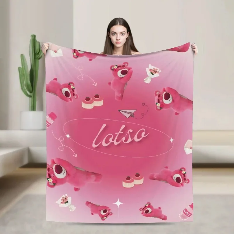 Hot Disney Cartoon Toy Story Cute Print Anime Blanket Funny Warm Throw Blankets for Bed Sofa Autumn/Winter Blanket