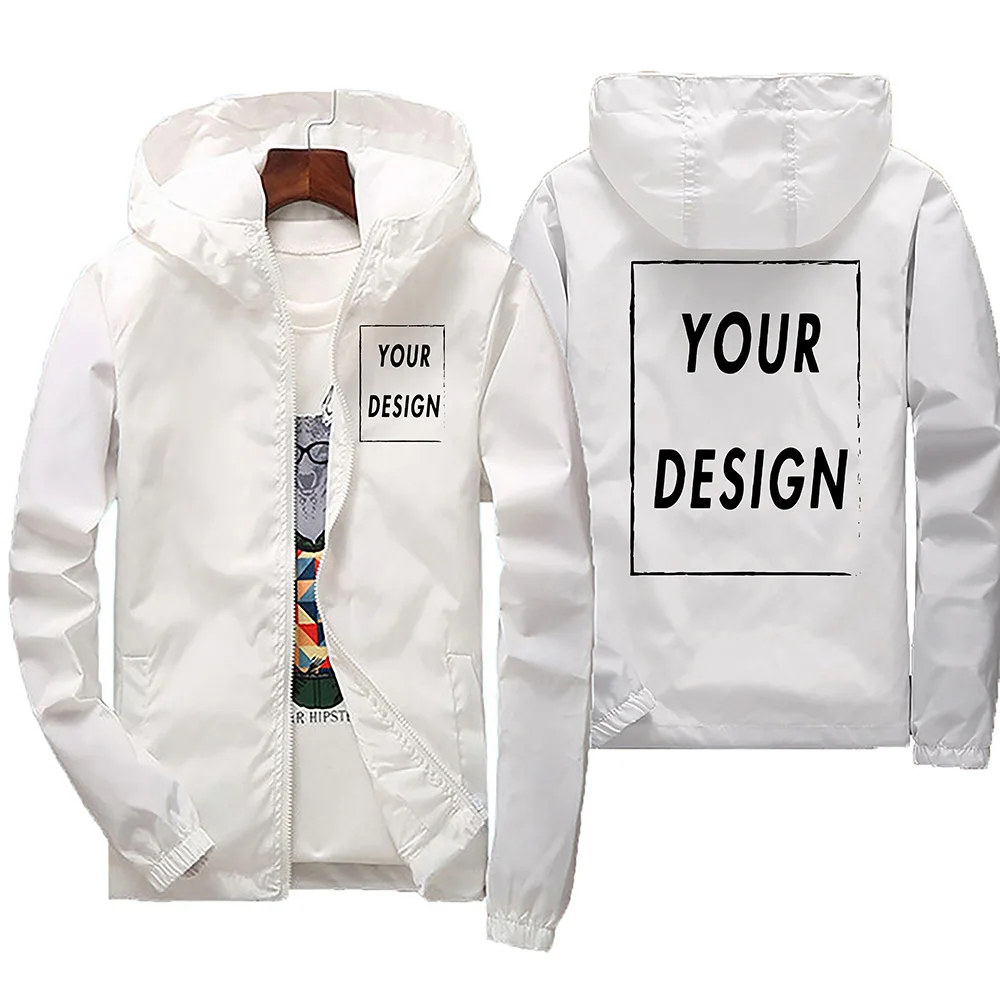 2025 Spring And Autumn Men windbreaker hooded fallow jacket Travel Camp Out Mountain Climbing zipper Men windbreaker jacket