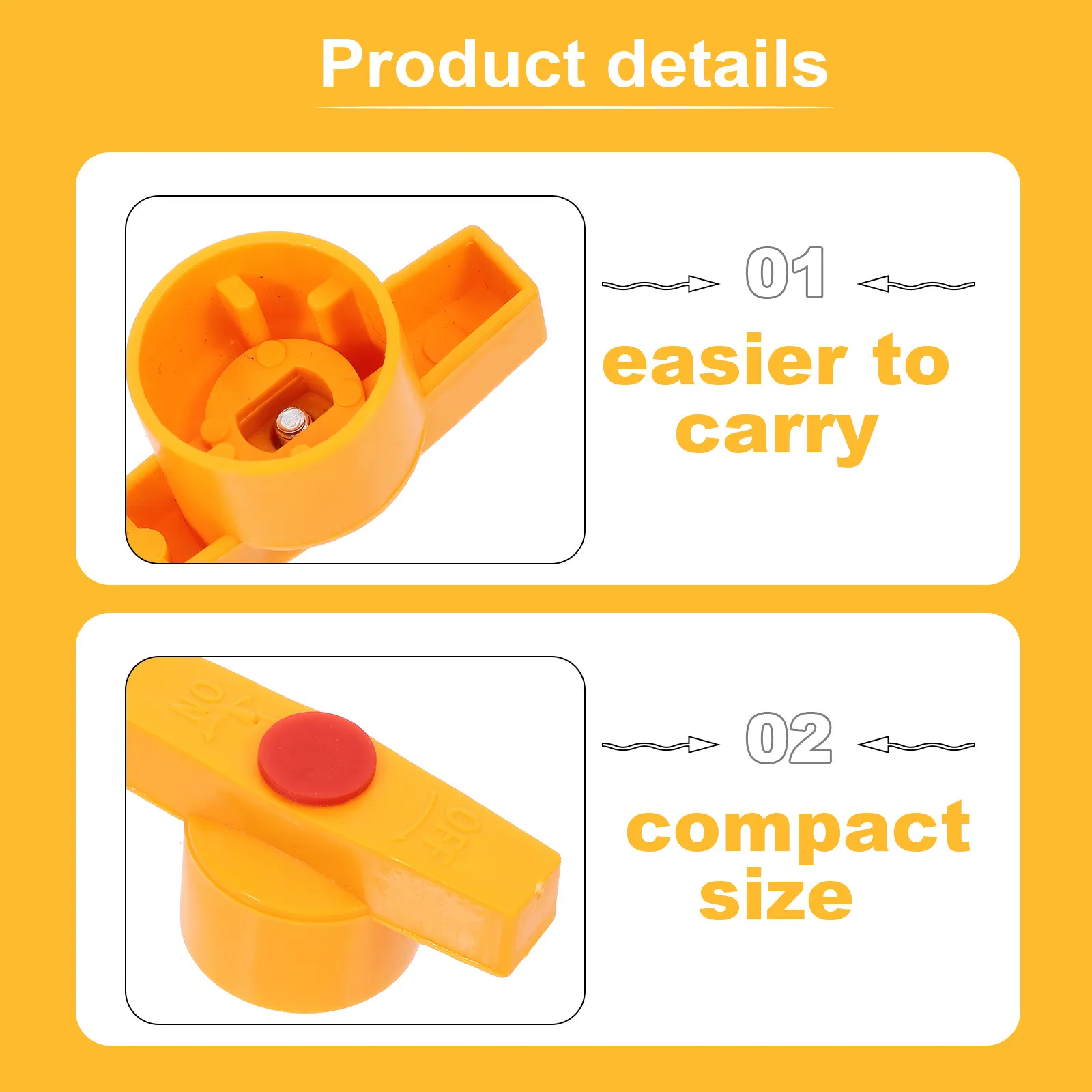 2Pcs Plastic Water Valve Handle for 20Mm 25Mm Ball Valves Shut Off Valve Lever Irrigation Fitting System Cold Water Supply