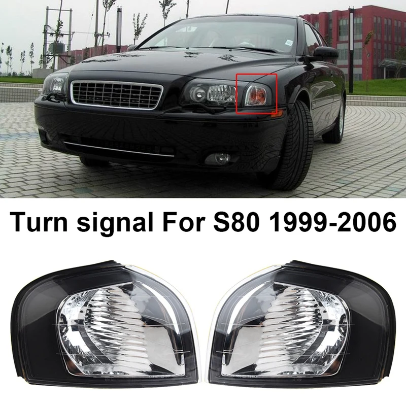 

Fog Lights Corner Light Headlight Marker Turn Light Front Side Fender Light For Volvo S80 1999-2006 30698427 30698428