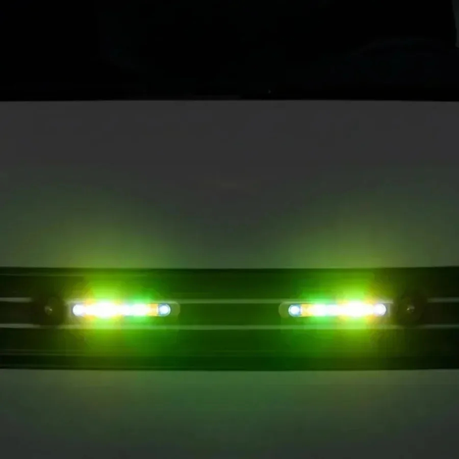 

2pcs Car Wind-Powered Daytime Running Lights - LED, Front Center Net Auxiliary Lamps, Wind Energy Design