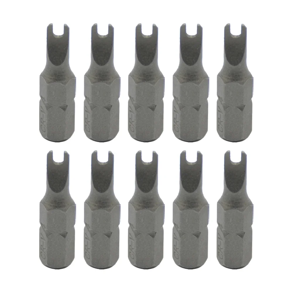 Ten Piece U Type Screwdriver Bits Featuring Standard Hex Shank A Must Have Tool for Mechanics and Electricians