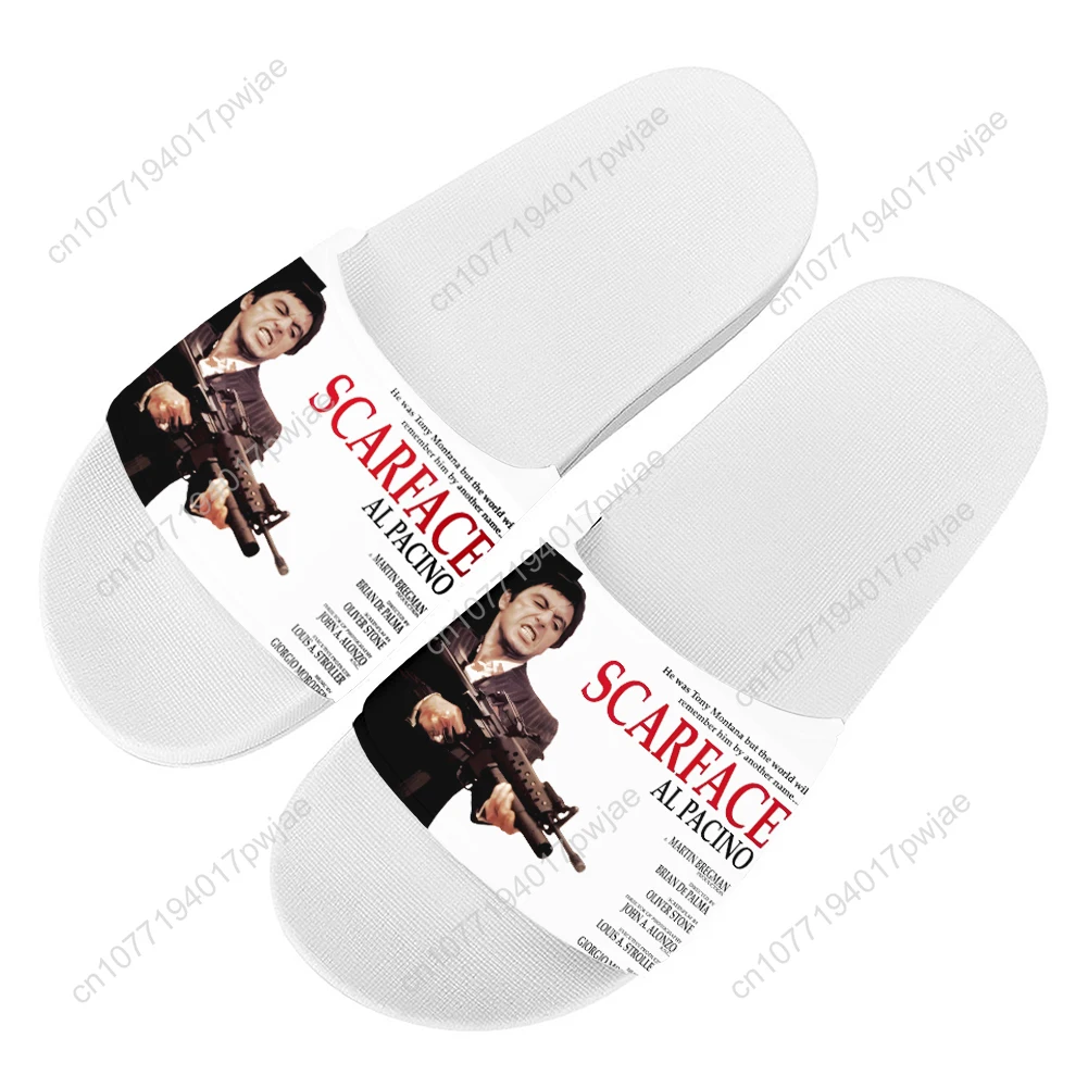 Scarface Slippers Home Water Shoes Hot Movie Tony Montana Al Pacino Men Women Teenagers Beach Pool Sandals Custom Summer Slipper