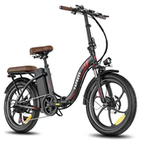 FAFREES F20+Pro Adult Electric Bike 250W Motor Folding Electric Bicycle 36V22.5AH Battery E-bike 20 Inch Fat Tire City Ebike