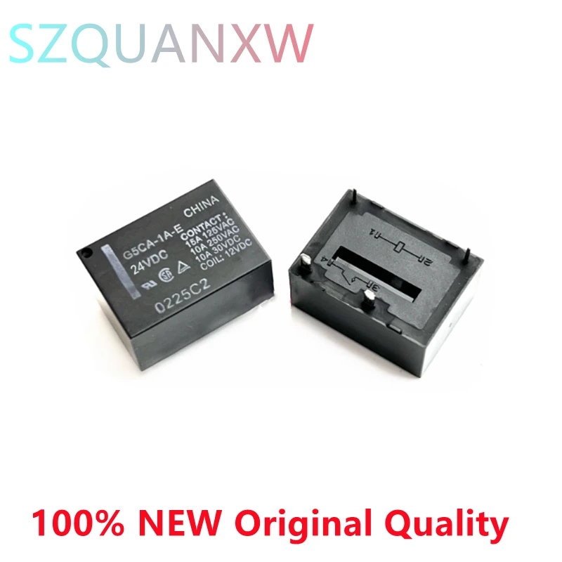 

5PCS 100% NEW Origina Relay G5CA-1A-E-12VDC G5CA-1A-E-5VDC G5CA-1A-E-24VDC 4Pin 10A 250V ac G5CA 1A E 5VDC 12VDC 24VDC