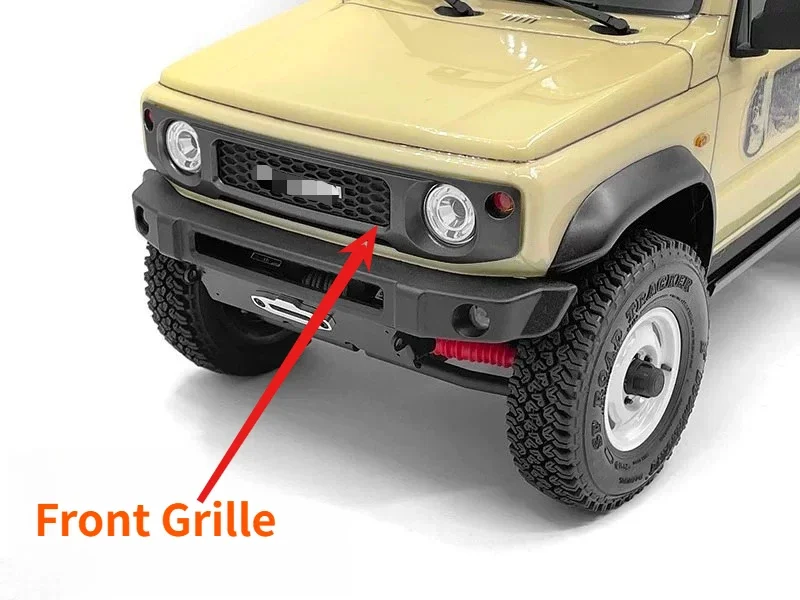 Front Grille For MST J4 Jimny 1/10 Scale RC Crawler car Simulation Exterior Decor Upgrade Part Replacement Hobby Accessories