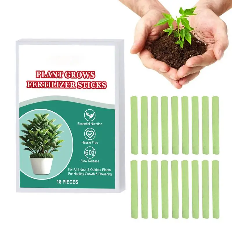 

Plant Fertilizer Sticks Plant Growth Fertilizer Stick 18X Indoor Plant Food for Houseplants Indoor and Outdoor Plant Fertilizer