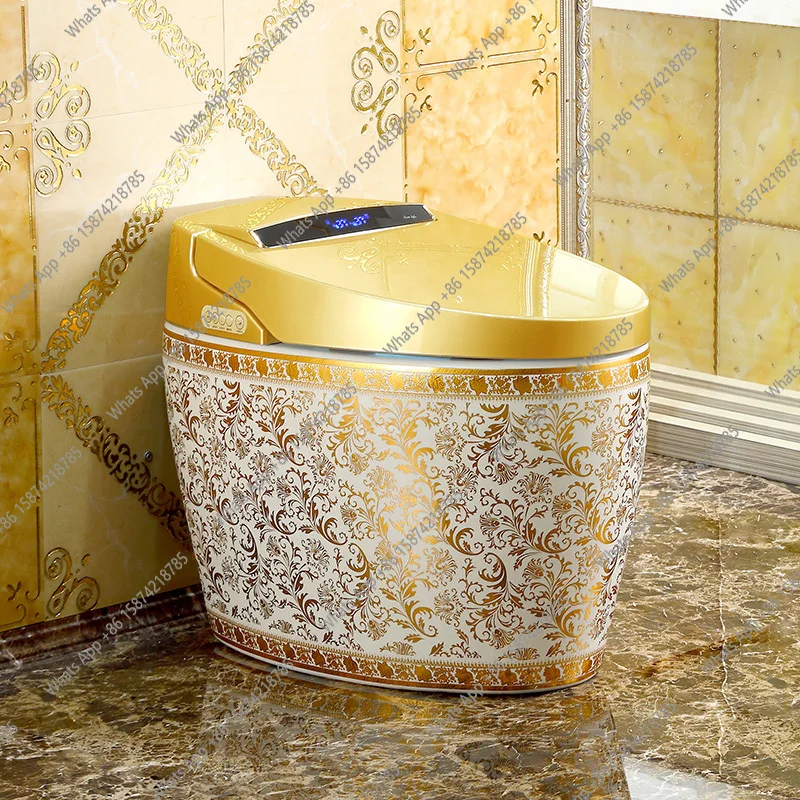 

European household integrated gold smart toilet automatic no water pressure restriction household electric toilet