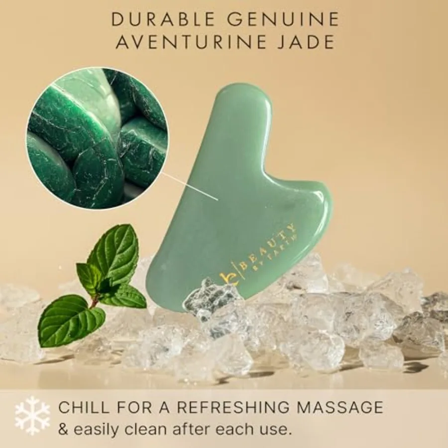 Jade Gua Sha Verzacht Fijne Lijntjes Rimpels Gezicht Beeldhouwen Tool voor Gezichtsmassage Kaak Massager Gezichtsmassage Gereedschap Kleine Geschenken fo