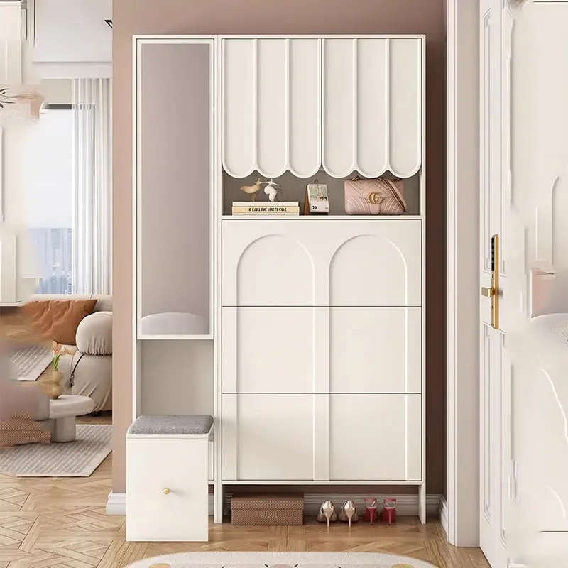 

Boots Men Shoe Racks Display Dust Proof Shelf Organizer Shoe Racks Dorm Space Saving Rangement Chaussure Furniture Living Room