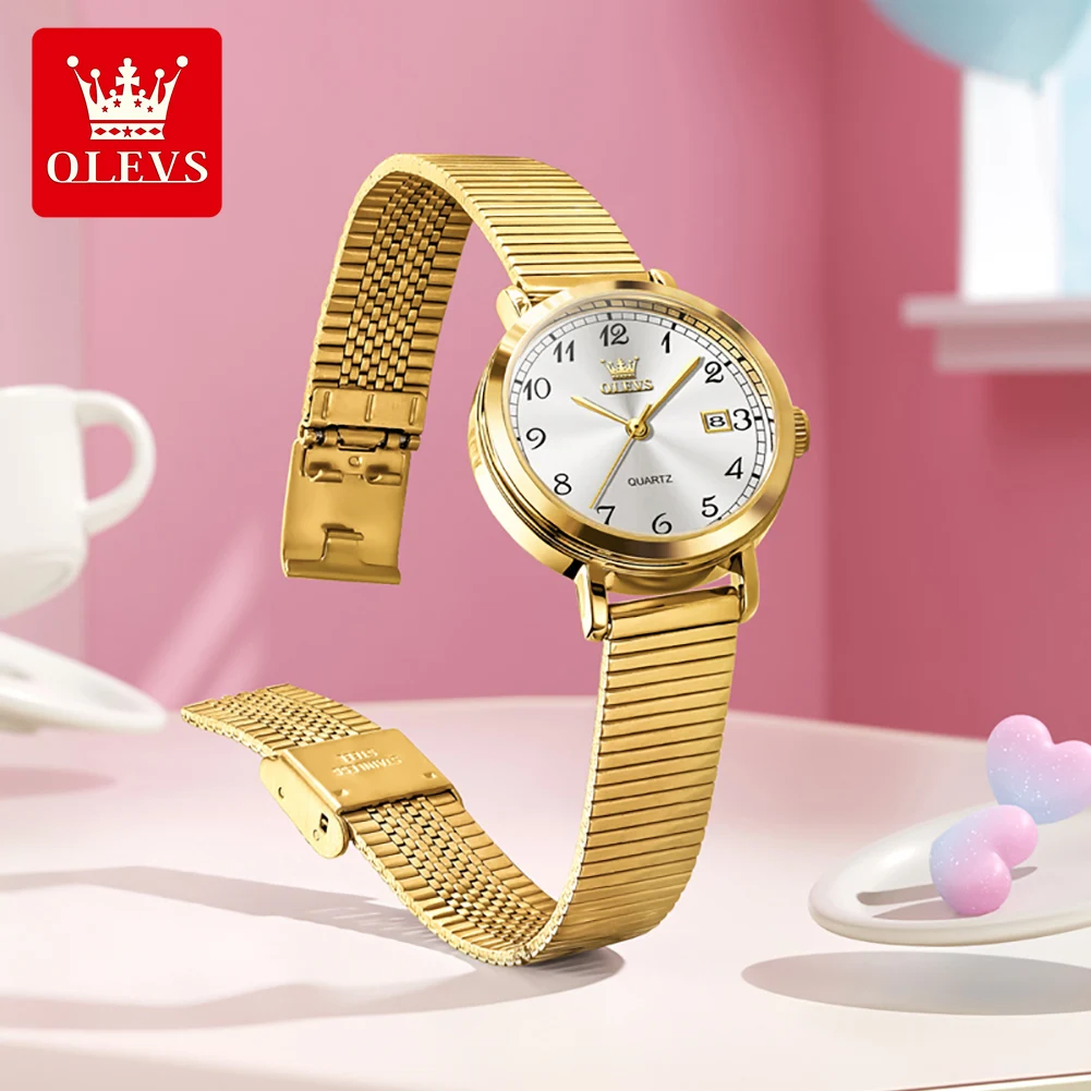 

OLEVS 7130 Women's Watches Digital Scale Simple Fashion Original Quartz Wrist Watches for Woman Waterproof