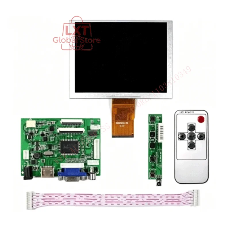 Original 5-inch ZJ050NA-08C LCD display panel with AV HDMI VGA control board 640 * 480 ZJ050NA 08C