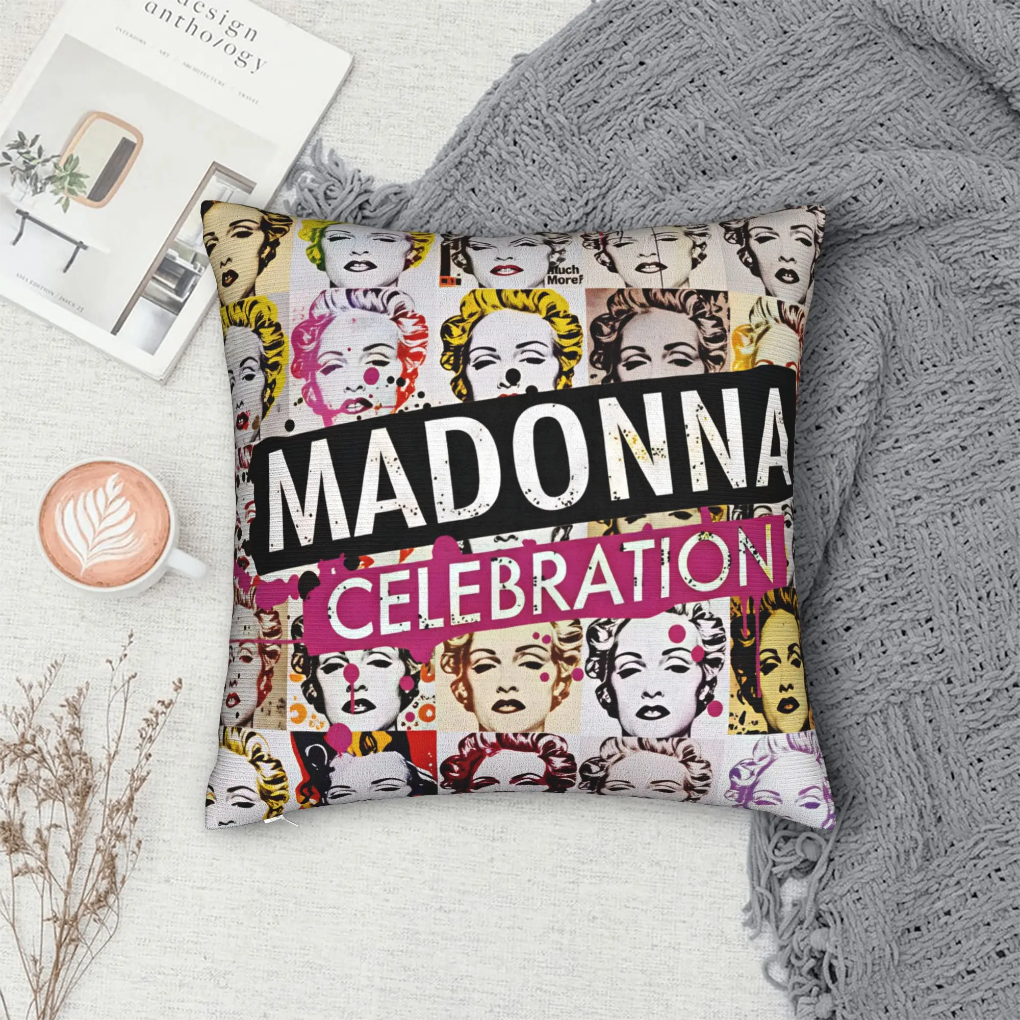 M-Madonna Confessions I Feel So Free Pillow Case  Comfy Pillow Cover Retro Trendy Cushion Cover For Living Room Chair