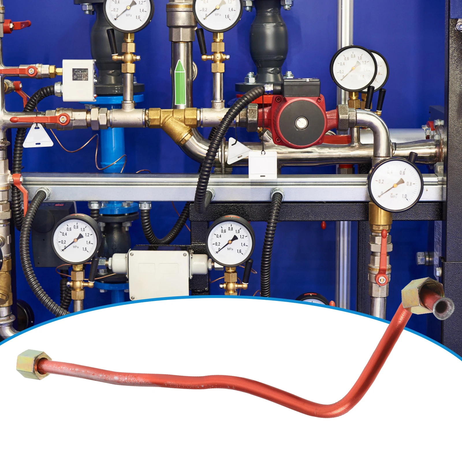 

Aluminum Air Compressor Hose Replacement Pneumatic Tube Secure Flexible Pressure Resistant Exhaust Pipe Parts Compressor