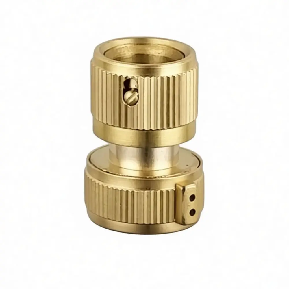 Solid Brass Hose Pipe Quick Connector Fitting Nipple Adapter For Home Garden Water Irrigation Cleaning Tools