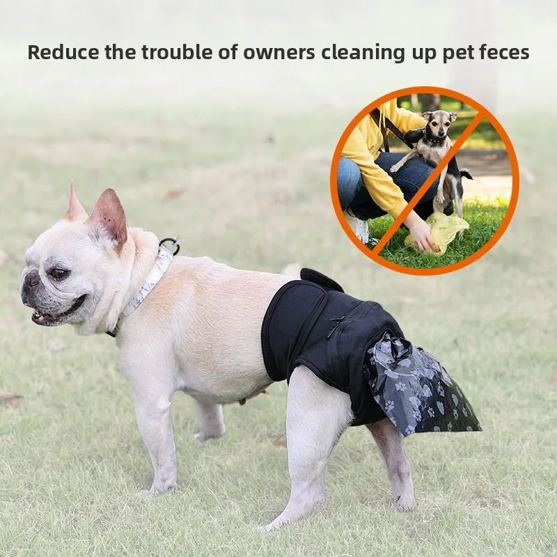 

Dog Waste Collection Belt Pet Outdoor Potty Pants Disposable Diaper Adjustable Leakproof Portable Puppy Poop Holder Best Seller