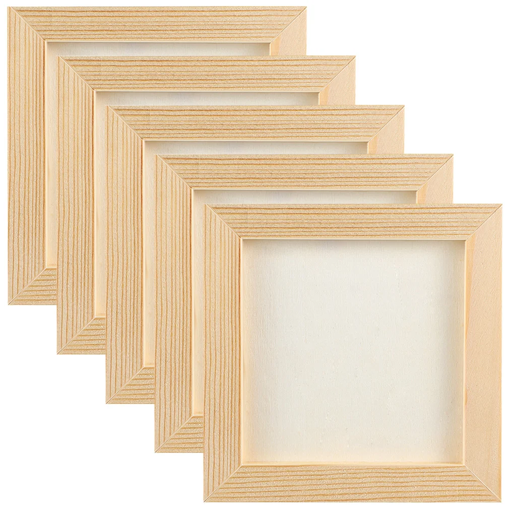 8 Pcs Clay Picture Frame Photo Blank 6x6 Kids Scale The Photograph Painting Frames Suite Child