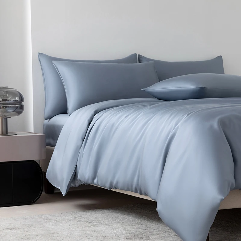 100% Mulberry Zijden Beddengoedset Effen Kleur Natuurlijke Zijden Dekbedovertrekset Twin King Queen Size Bed 3-delig/4-delig/5-delig Lakensset