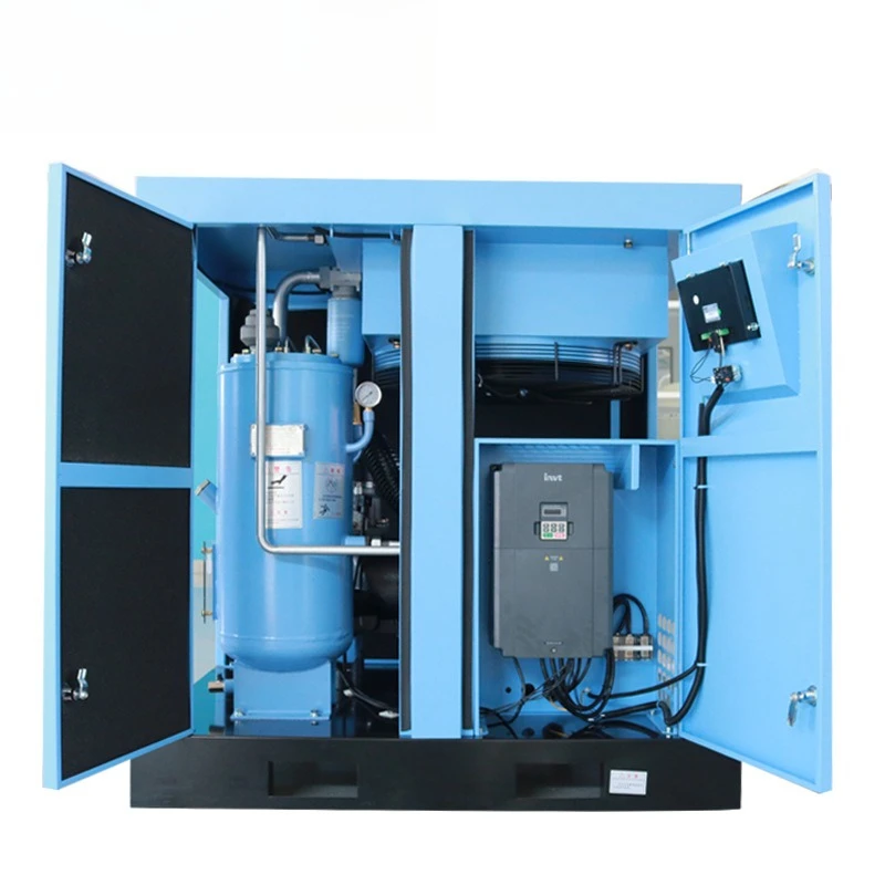 Permanent magnet variable frequency screw air compressor Industrial silent air pump compressor