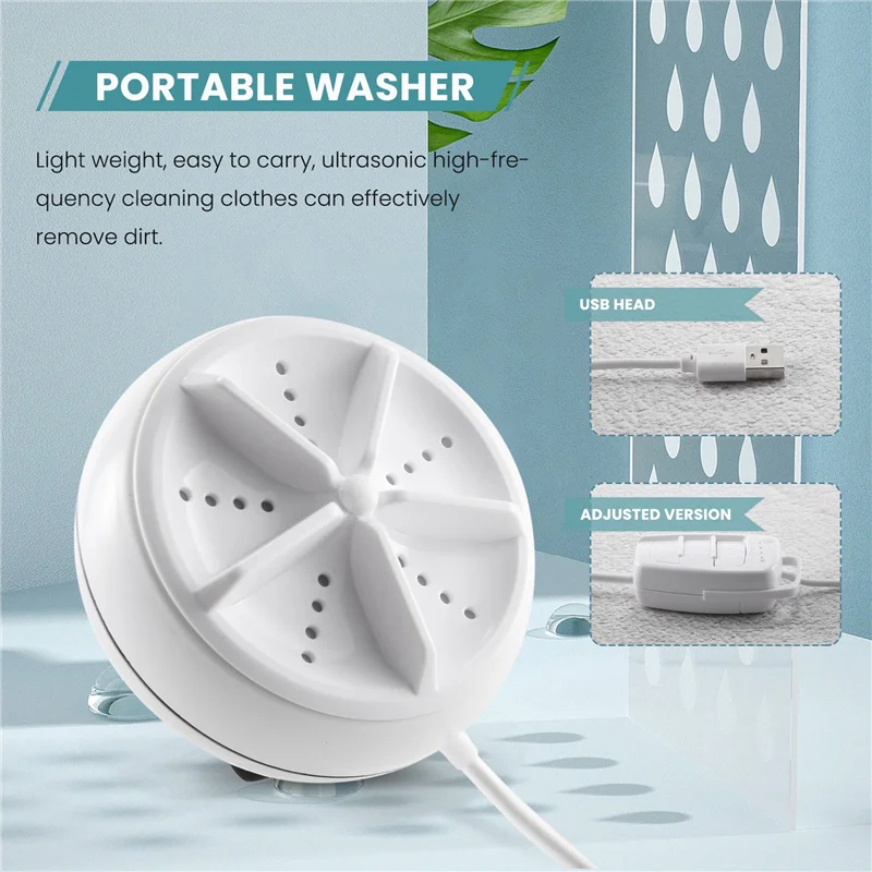 Machine à laver personnelle à distance, machine à laver portable, technologie de turbine à ultrasons, type de voyage familial, D343