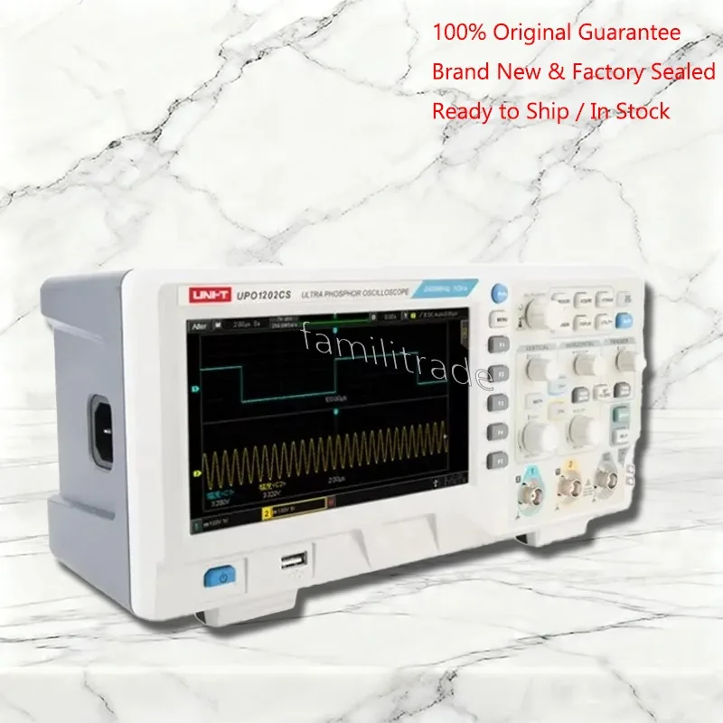 1PC UNI-T UPO1202CS Digital Storage Oscilloscope 2CH 200MHz 200M 1GSa/s 100% Original Brand New In Stock Benchtop O-Scope