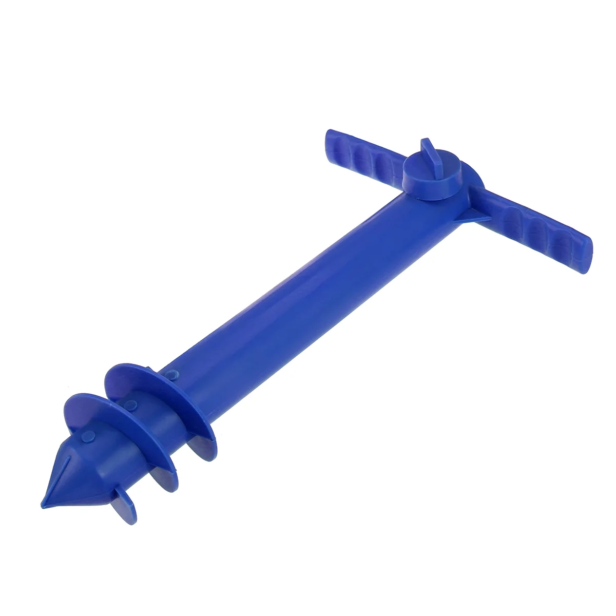 Umbrella Anchor Sand Beach Plastic Drill Keeps Your Umbrella From Blowing Or Tipping Over (Blue)