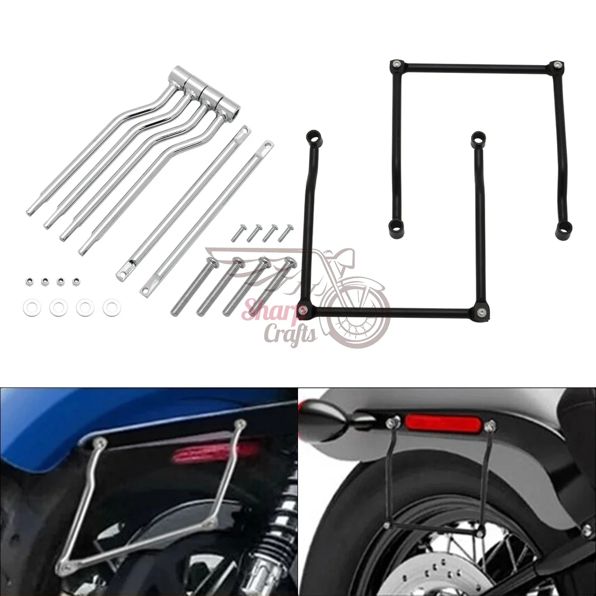 Motorcycle Accessories Refit Saddlebag Support Bars Mount Brackets For Honda Rebel CMX250 CMX250C CA250 CMX300 CMX500 CMX1100