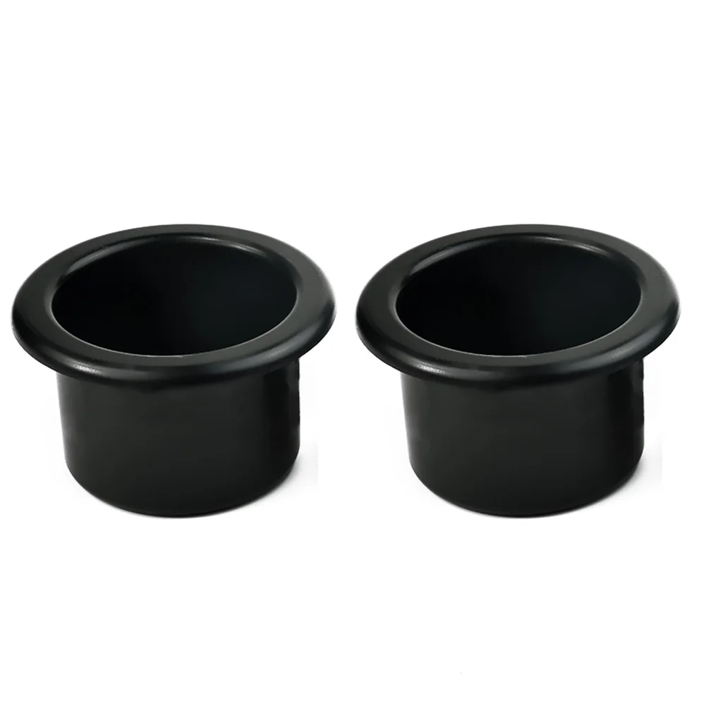 1pair Car Plastic Black Cup Water Drink Holders Recessed For RV Car Marine Boat Trailer Car Cup Holders Interior Accessories