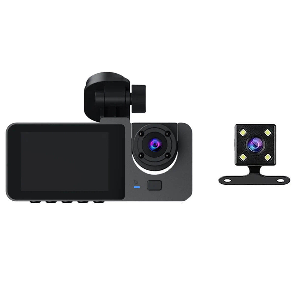 

1080P Car Dash Camera Front and Rear Inside,2.0 Inch IPS Screen,Night Vision,G-Sensor,Loop Recording,24H Parking Record