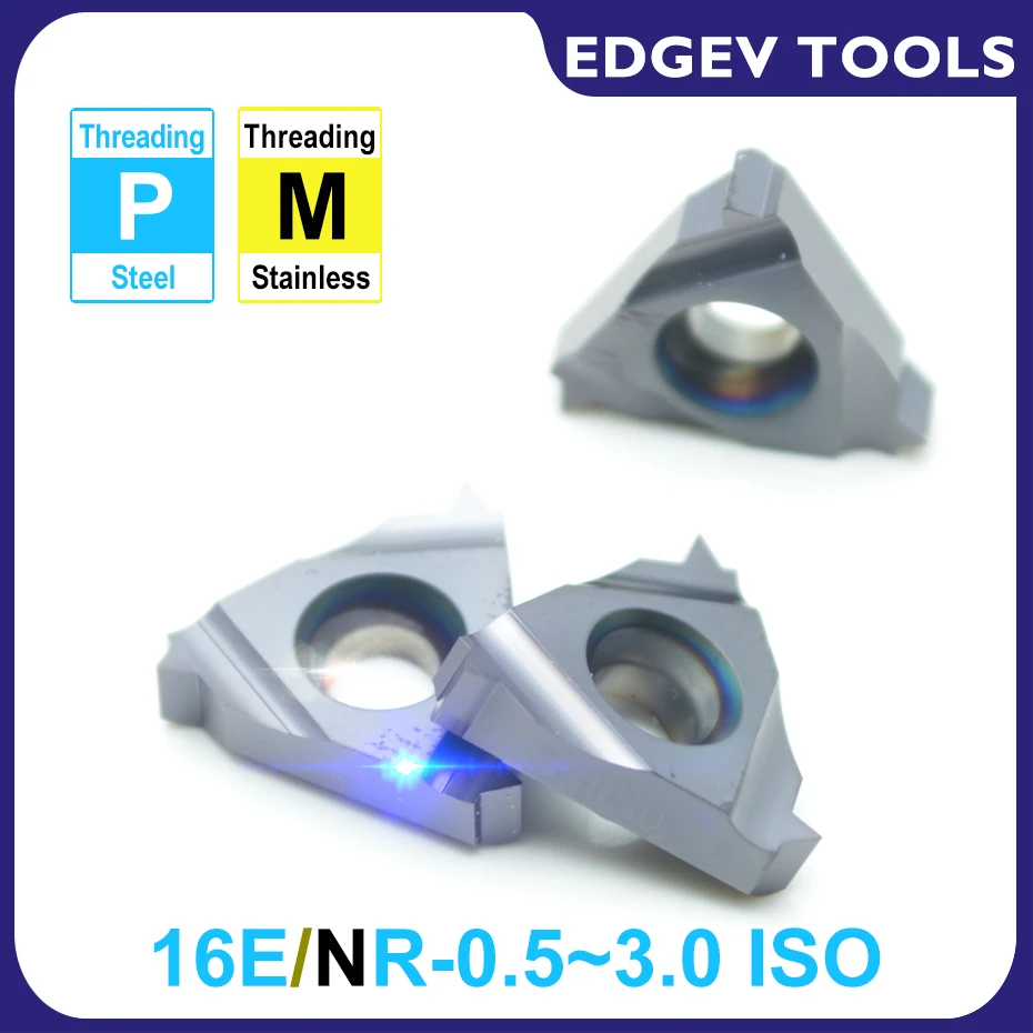 16ER 16IR 0.5 0.75ISO 1.0ISO 1.25ISO 1.5ISO 1.75ISO 2.0 2.5 3.0ISO 16NR External Internal Thread Turning Tool CNC Carbide Insert