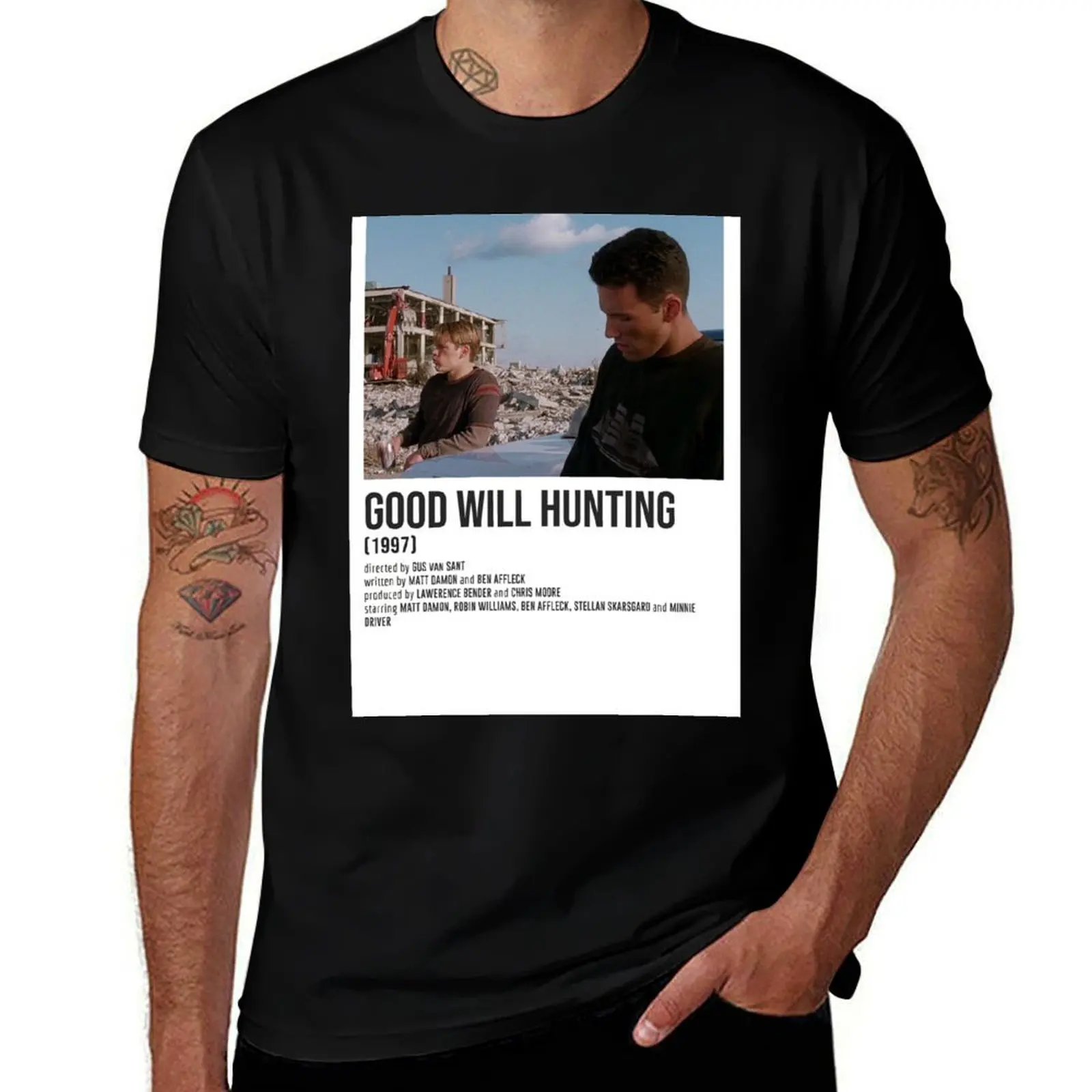 GOOD WILL HUNTING shipyard POSTER T-Shirt Classic Print Short Sleeve Shirt T-Shirt