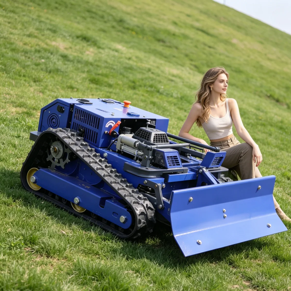 

Customized Remote Control Lawn Mower Petrol Powered Grass Cutter for Home Yard Outdoor Lawn Trimming and Gardening Work