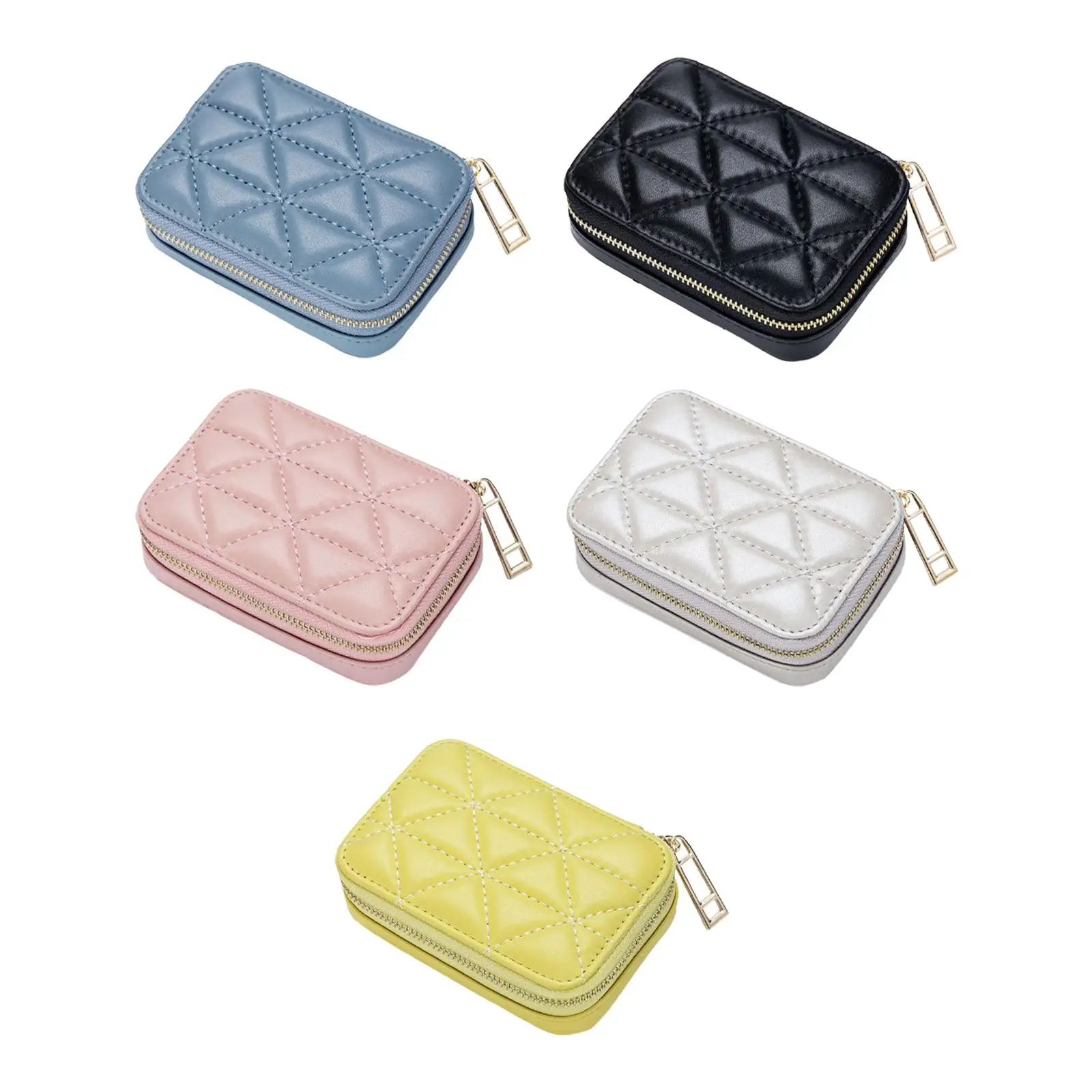 Lipstick Case with Mirror Cosmetic Organizer Purse Durable Portable Mini Cosmetic Jewelry Box Travel Mini Makeup Bag for Women