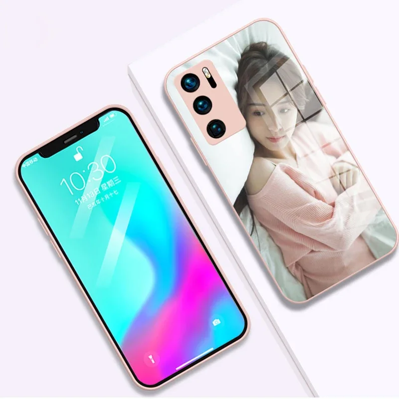 Custodia in vetro personalizzata fai-da-te per Xiaomi Mi 12 11T 11 Lite NE Ultra 11i POCO F3 M3 X3 Mix 4 Redmi K40 Note 9T Cover per telaio in