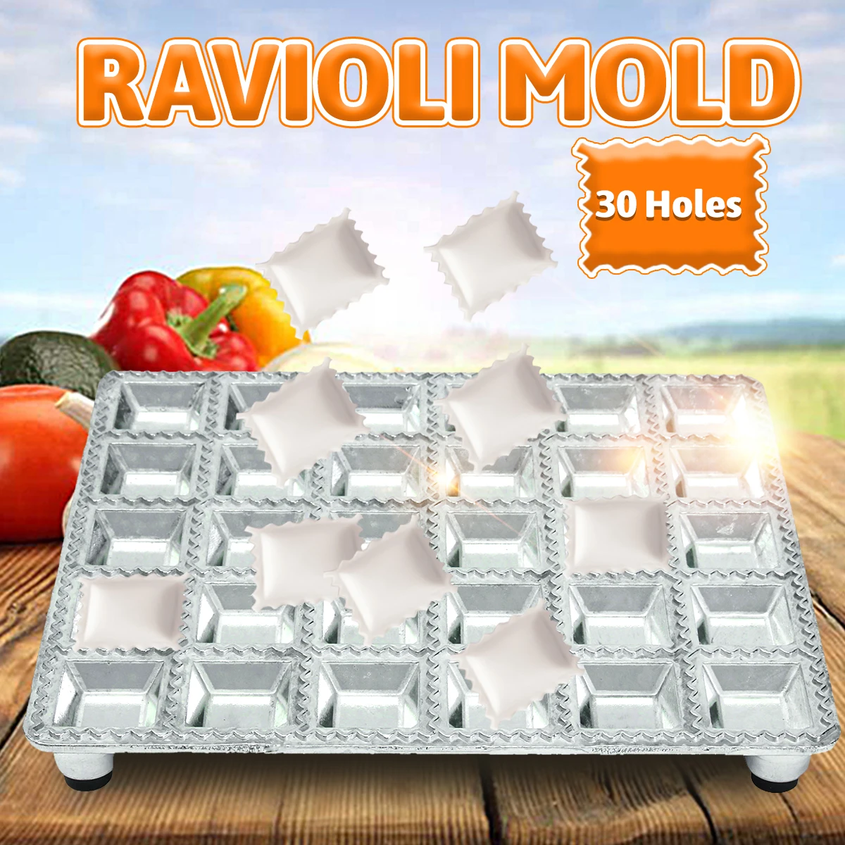 DIY Ravioli Maker Gadgets Press Pasta Dough Dumpling Mold Kitchen Tool 3
