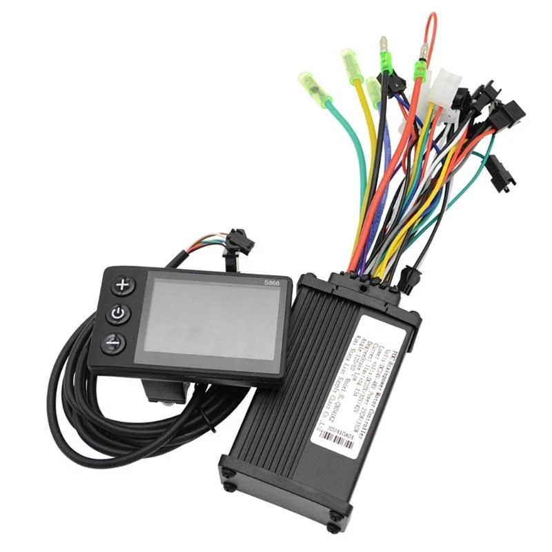 

Scooter Sine Waves Motor Speed Controller with S866 Display Easy Installation 83CF