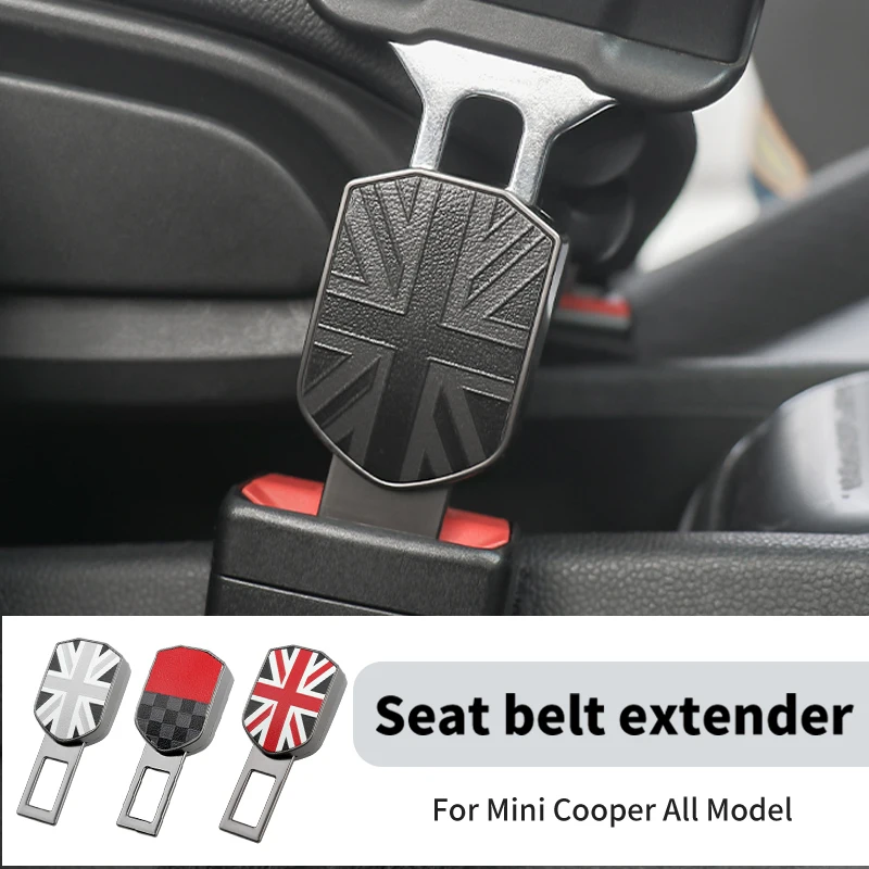 Car Seatbelt Buckle Extender Seat Belt Clamp For Mini Cooper F56 F60 F55 R56 J01 J05 F65 F66 Extender Clasp Insert Plug Interior