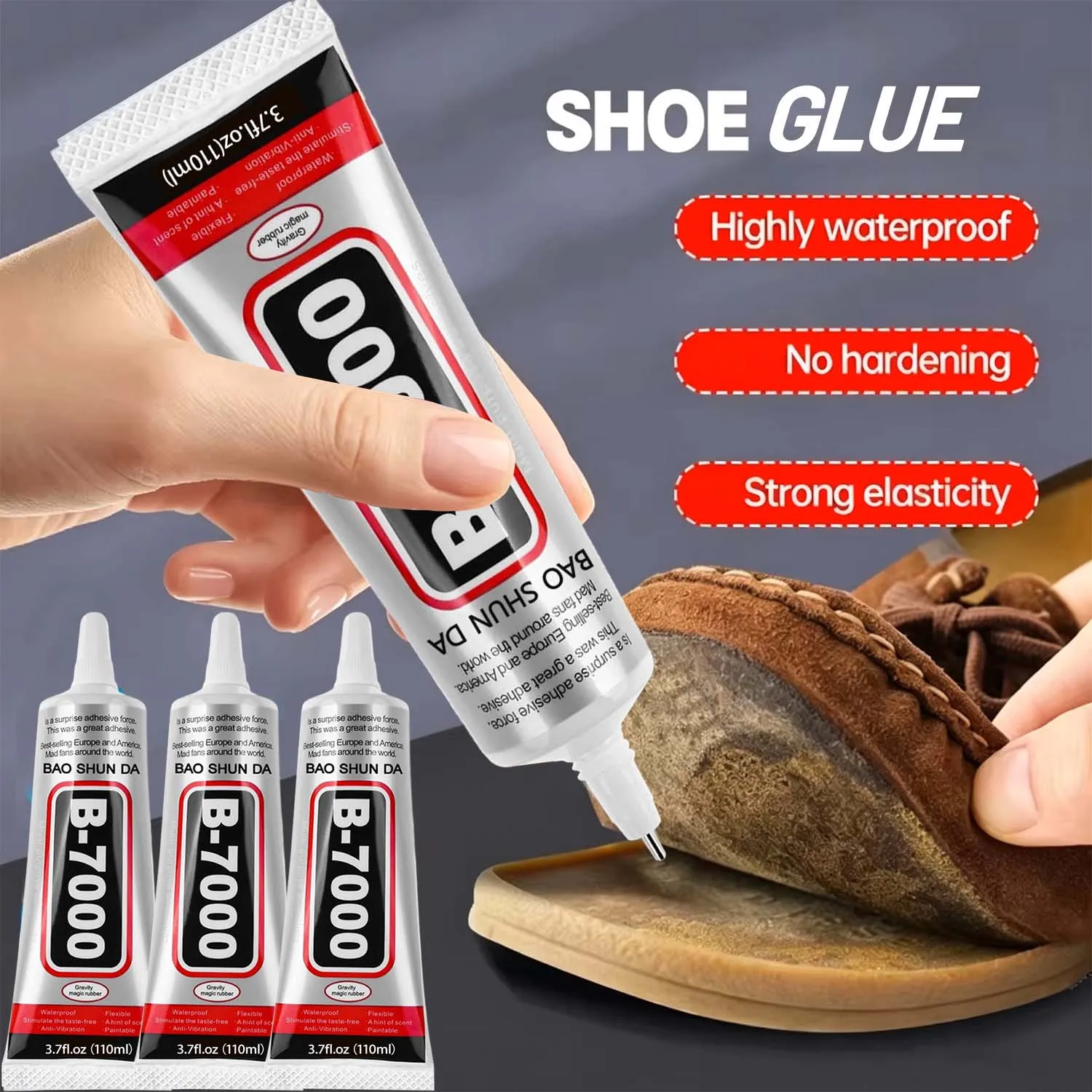 1-15PCS 15/110mL Strong Universal Adhesive Waterproof Shoe Glue Professional Repair For Sports Shoes Boots Leather Clear Sealant