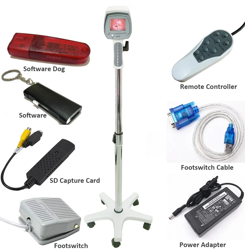 CE Approved Gynecological Portable Digital Colposcope