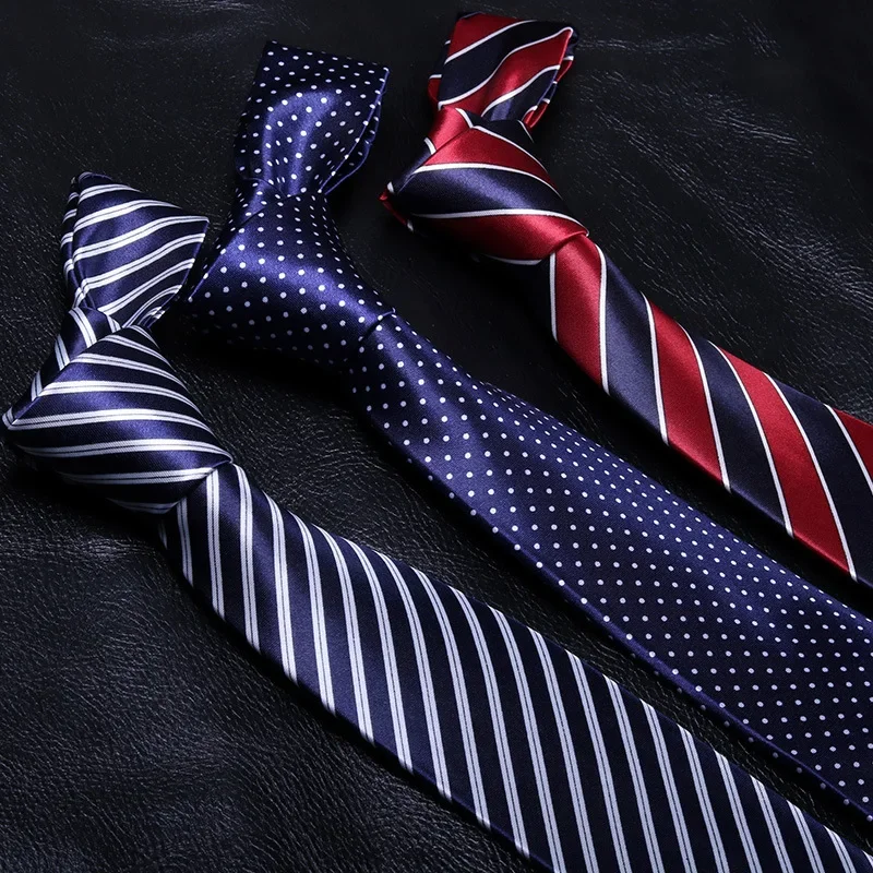 

Striped tie 8cm, formal dress, business, professional, office, color and pattern printing, hand tied tie for men