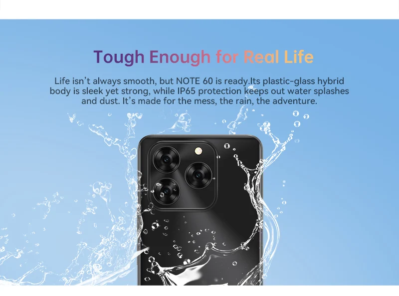 Cubot Note 60 Smartphone, Android 15, 7.2-inch 120Hz Display, Octa-core,16GB(6+10GB )RAM 128GB ROM, 48MP Camera, 7000mAh Battery