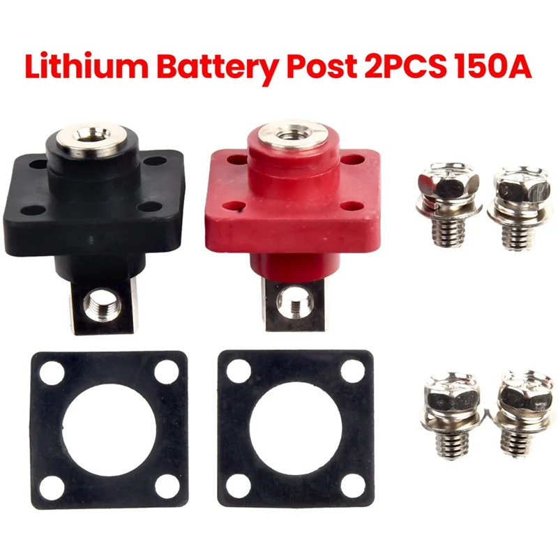 A56X 2PCS Battery Terminal Connector Storage Battery Connector Adapter Uncapped 150A