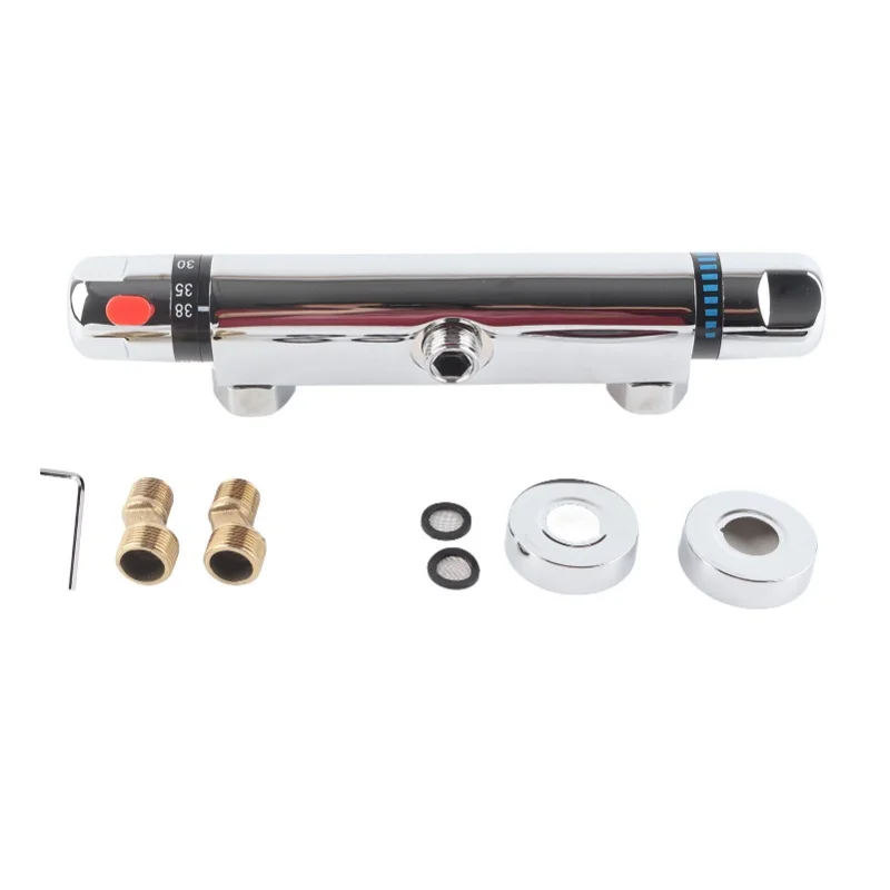 

Thermostatic Shower Valve Constant Temperature Hot Cold Water Mixer Valve Bathroom AccessoryPipe Oulet Up